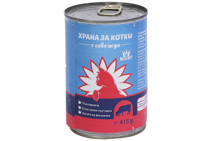 Canned food for cats Beta Pet with Beef  415gr