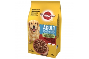 Pedigree Суха храна Пилешко със зеленчуци 2,6 кг