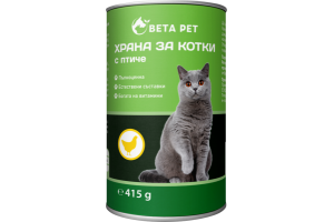 Canned food for cats Beta Pet with Chicken 415gr