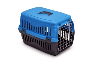 Transport cage Plastic with metal door Fresh for cats or small dogs