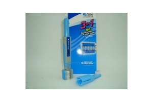 Double-sided toothbrush for perfect cleaning of canine teeth