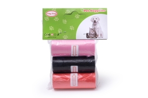 Bags for collecting feces