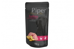 Piper Platinum - Pouch for dogs, with turkey and potatoes, 150