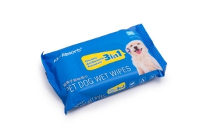 Antibacterial wet towels for pets, 20 pcs in a package