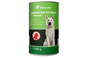 BETA PET Dog food 1240g with BEEF