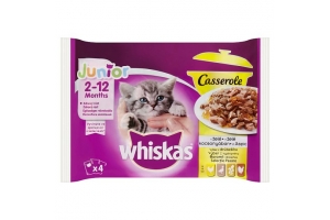 WHISKAS Junior Casserole 4x100gr POULTRY