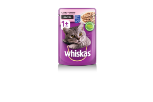 WHISKAS пауч за котки със сьомга - 100 гр.