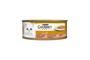 Gourmet Gold двойно удоволствие СЬОМГА И ПИЛЕ   85гр