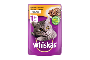 WHISKAS пауч за котки с пилешко- 100 гр.