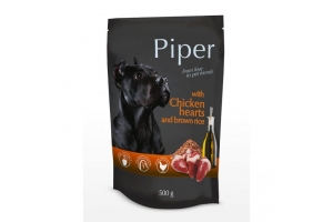 Piper Adult - Chicken hearts and brown rice, 500 g