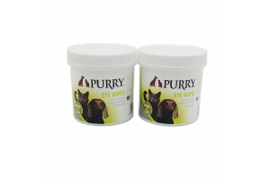 PURRY wet wipes for cleaning eyes, for dogs and cats.