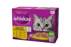 Whiskas 1+ Pouch 12x85gr POULTRY FEASTS
