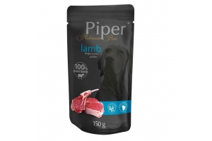 Piper Platinum - Pouch for dogs, with lamb, 150