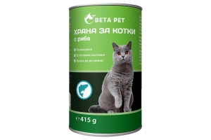 Canned food for cats Beta Pet with Fish 415