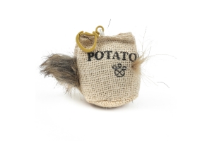 Играчка за котка - Конопена торбичка с перца